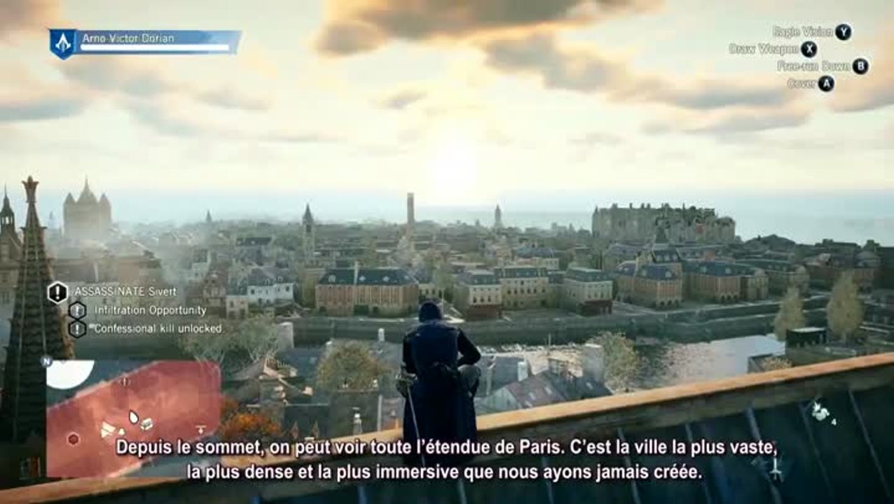 Assassin's Creed Unity : Gamescom 2014 : Gameplay commenté