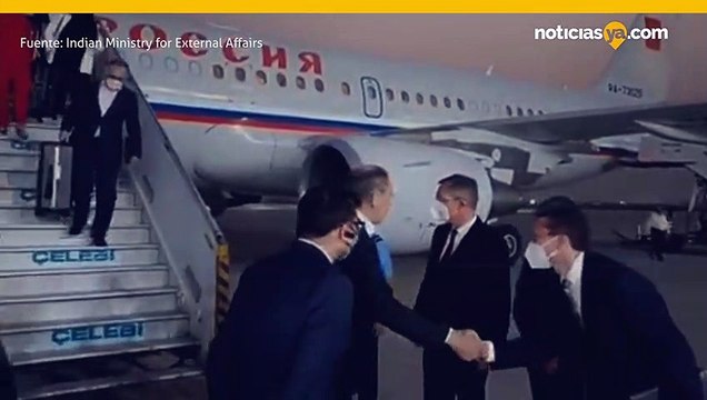 Ministro de Relaciones Exteriores de Rusia, Serguéi Lavrov, llega a India