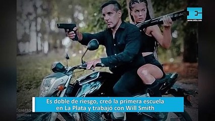 Es doble de riesgo, creó la primera escuela en La Plata y trabajó con Will Smith