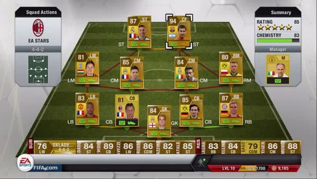 FIFA 13 : L'entente dans FIFA 13 Ultimate Team