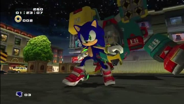Sonic Adventure 2 : Sonic et Nights sont dans un bateau