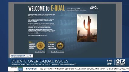 Arizona Republicans expressing concerns over E-Qual software problems