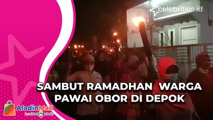 Sambut Ramadhan  Warga Pawai Obor di Depok