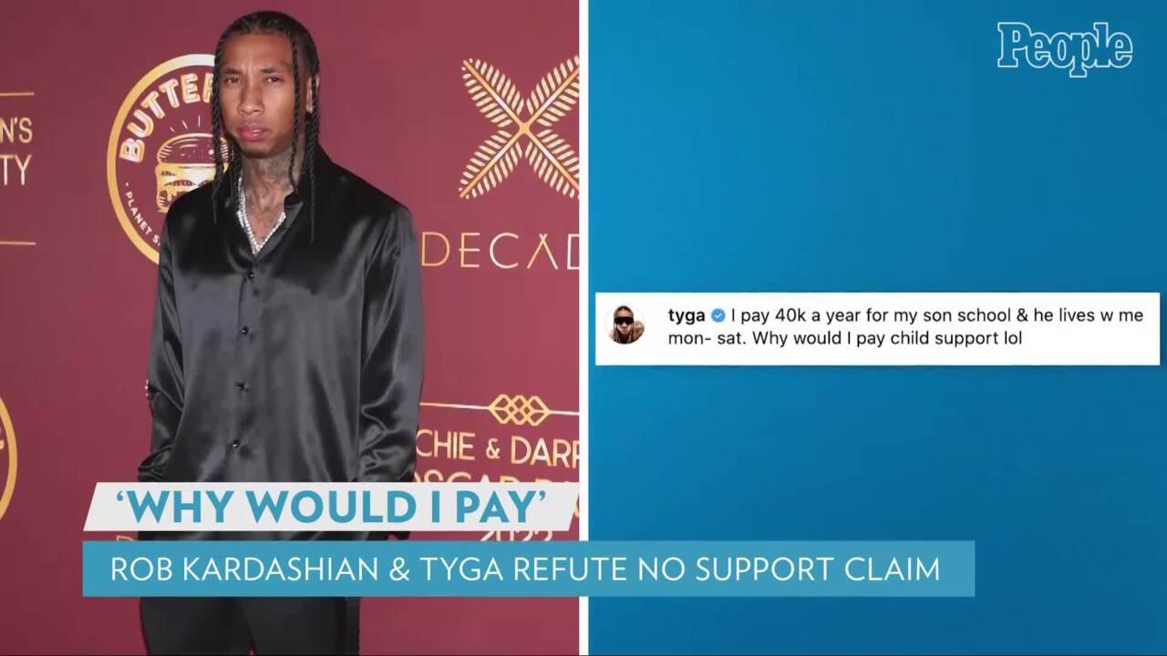 Rob Kardashian and Tyga Refute Blac Chyna's Claims That She Receives 'No Support' for Her Kids