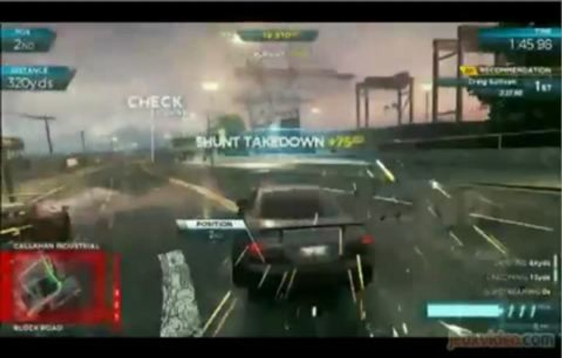 Need for Speed : Most Wanted : GC 2012 : Gameplay Autolog
