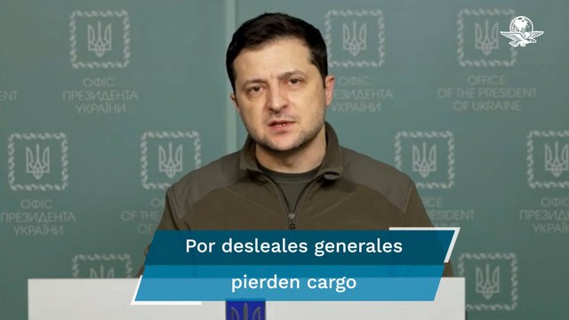 Volodimir Zelensky degrada a dos generales ucranianos por “traidores”