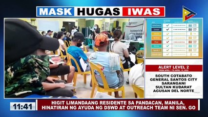 Higit 500 residente sa Pandacan, Manila, hinatiran ng ayuda ng DSWD at outreach team ni Sen. Go