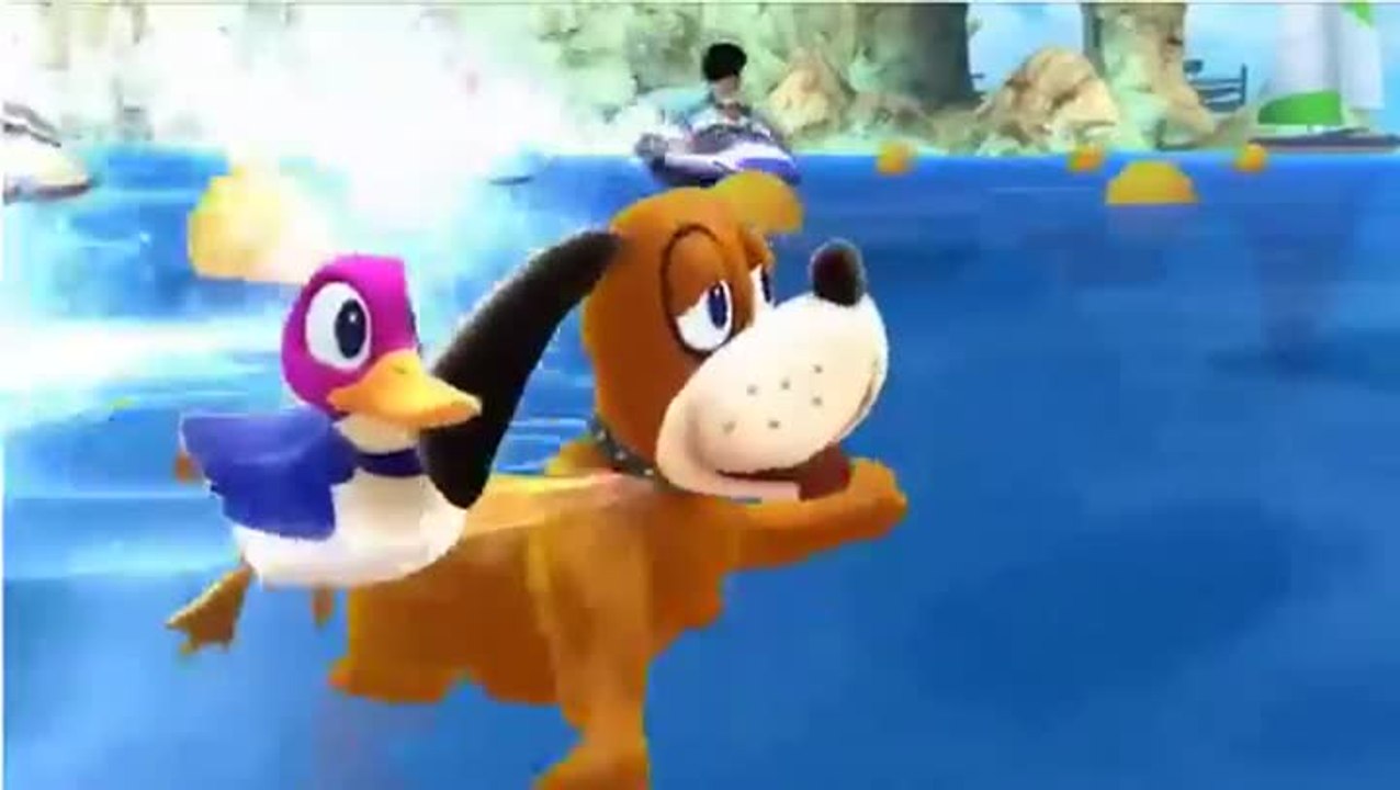 Super Smash Bros. for Wii U : Le duo et l'arène Duck Hunt