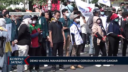 Demo Wadas, Mahasiswa Kembali Geruduk Kantor Ganjar