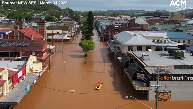 NSW floods: drone footage shows scale of devastation in Lismore | March 31, 2022 | Lismore City News