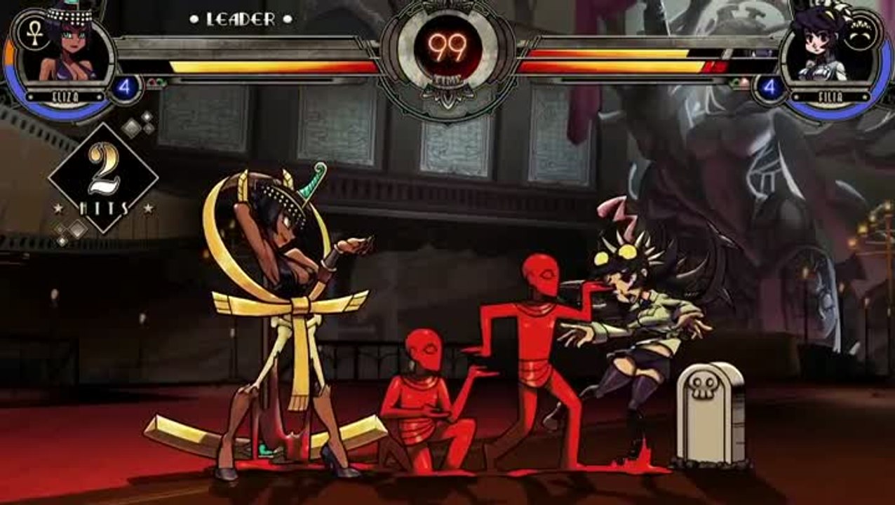 Skullgirls Encore : Eliza en action