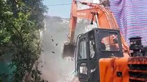 Watch video, JCB started running at terrorists' house in Ratlam