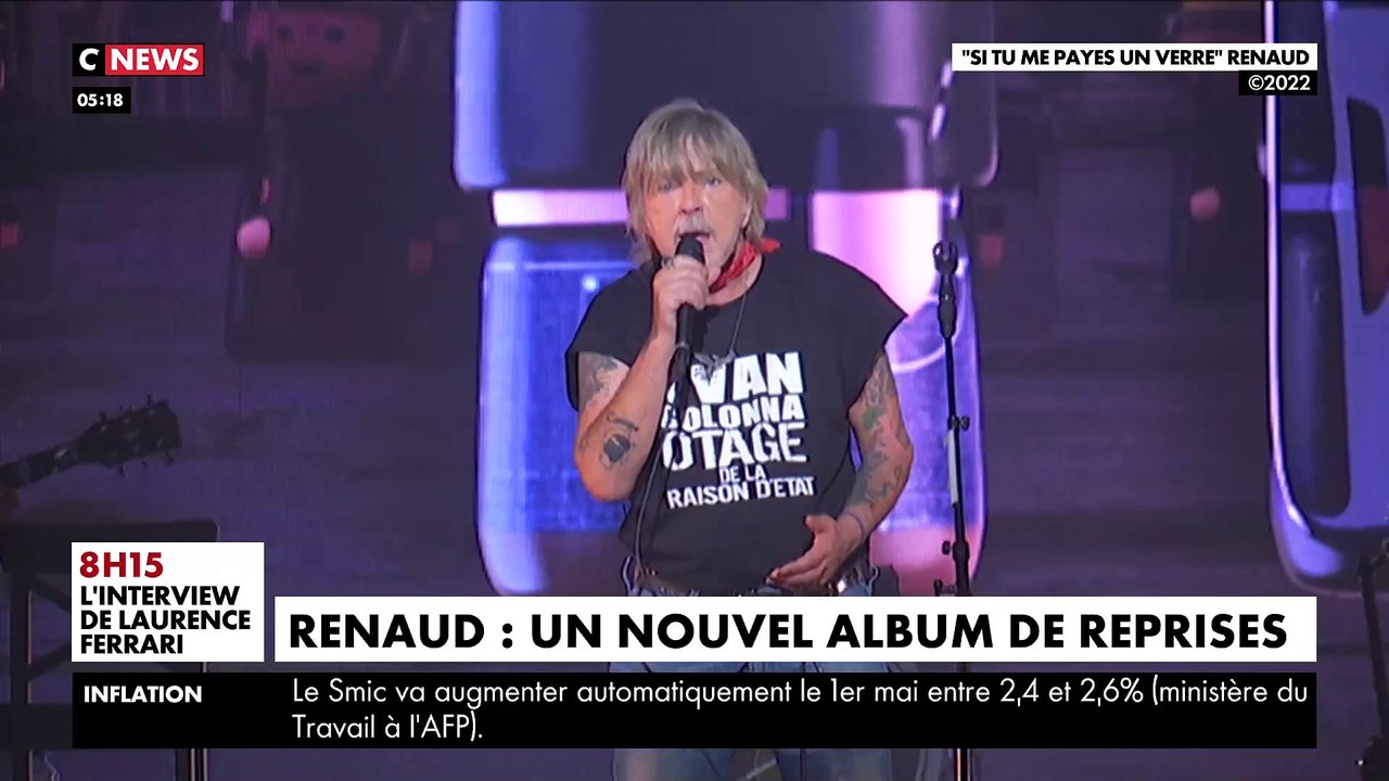Avant la sortie de son nouvel album le 6 mai prochain, le chanteur Renaud dévoile son premier titre : Une reprise de Serge Reggiani de 1975 intitulée "Si tu me payes un verre"