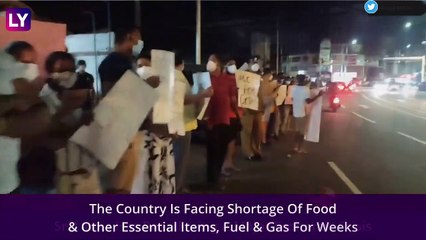 Protests In Colombo Over Economic Miss, Price Rise; Bus Burnt