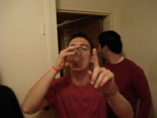 Ski ESIL 2008 - soirée tartiflette : A ma santé !