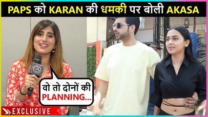 Akasa EPIC Reaction On Karan's Warning To Paps For Misbehaving With Tejasswi | Exclusive