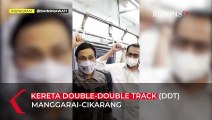 Momen Sri Mulyani Jajal Kereta yang Dibangun Pakai Uang Rakyat