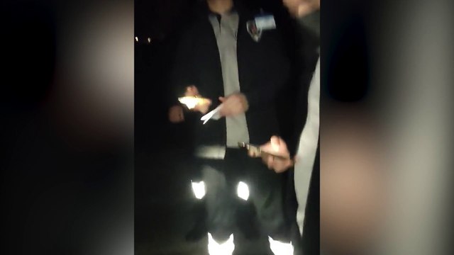 Özel güvenliklerden Boğaziçili öğrencilere kimlik sorgusu kamerada