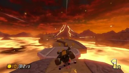 Mario Kart 8 : Volcan Grondant en mode 200cc