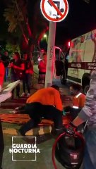 “Live“ Motociclista lesionado tras un apararoso choque sobre la avenida Río Nilo