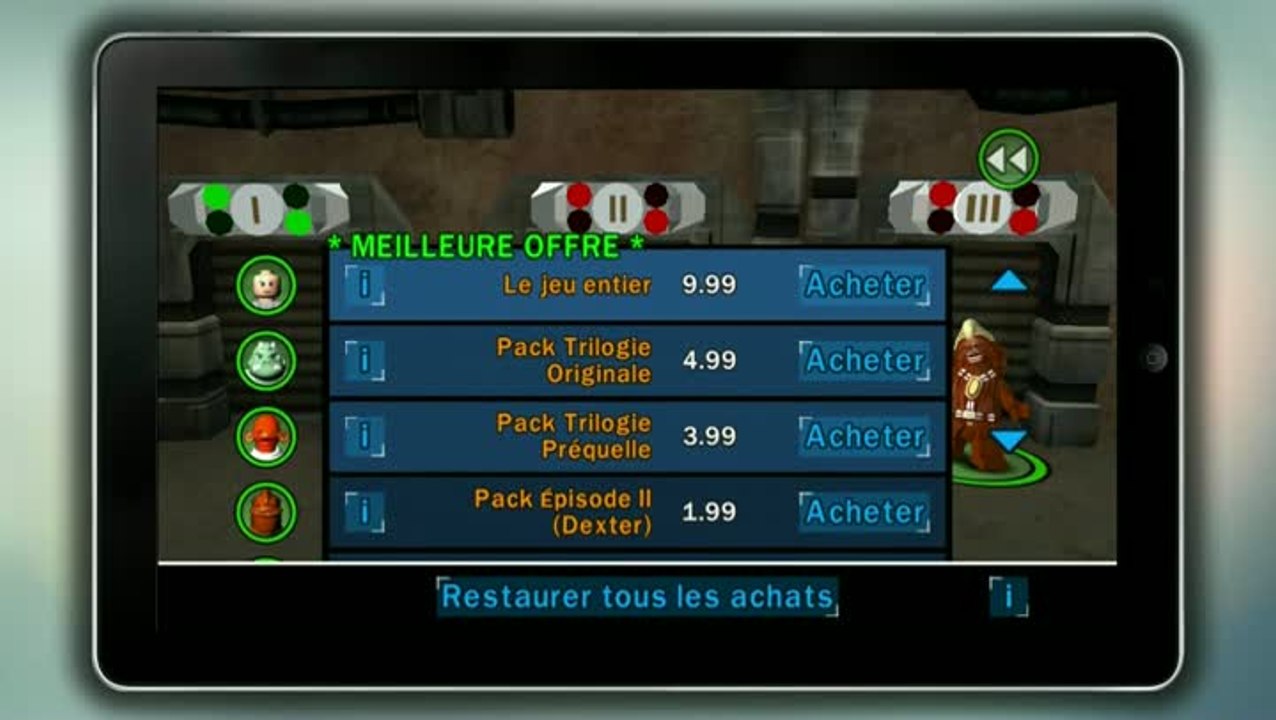 Overview Mobile : LEGO Star Wars : La Saga Complète