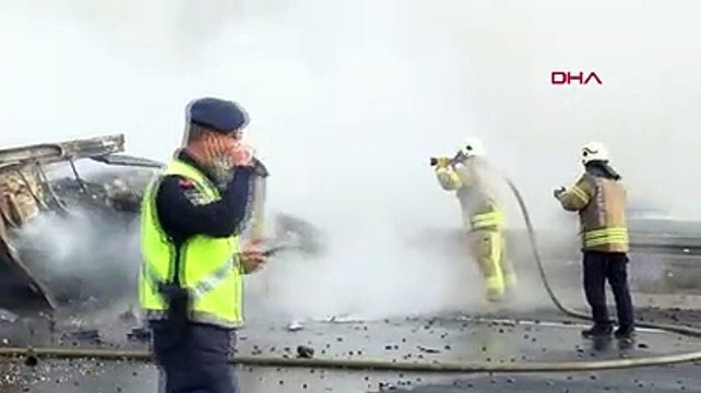 Yanarak ölmüştü... Kuzey Marmara Otoyolu'ndaki feci kaza kamerada!
