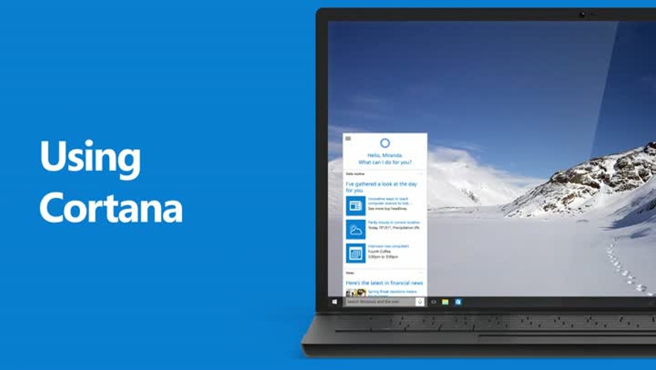 Présentation des fonctionnalités de Microsoft Windows 10