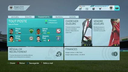 FIFA 16 - menus carriere