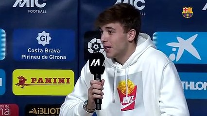 Las declaraciones de Nico durante la conferencia en el MIC / FCB