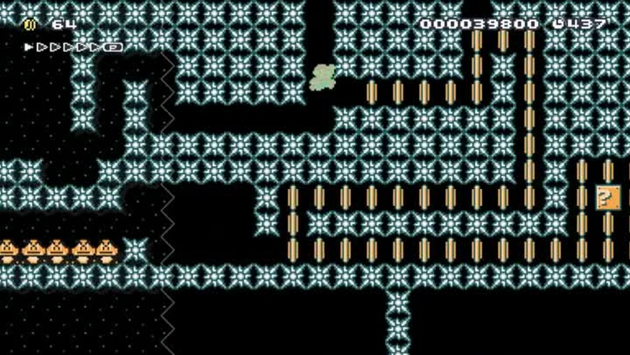 Super Mario Maker - Création perso : Spiky Waters