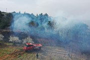 Son dakika: (DRONE) - Ormanlık alanda yangın çıktı