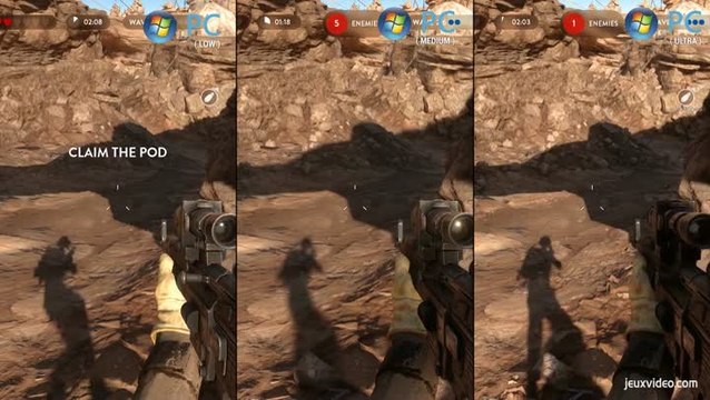 Versus Star Wars Battlefront PC : Low vs High