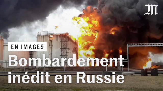 Un dépôt de carburant bombardé par l'armée ukrainienne en Russie