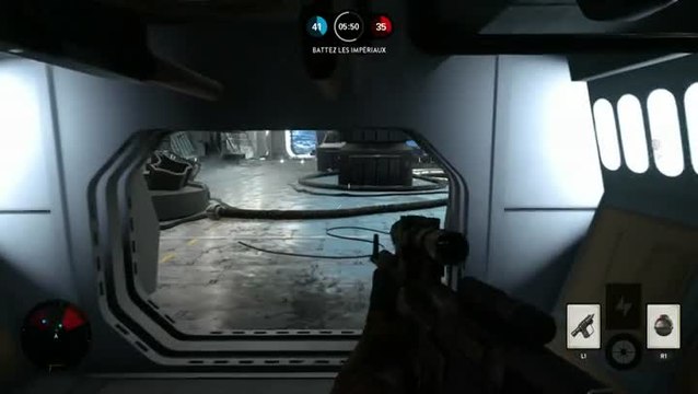 Star Wars Battlefront : escarmouche hangar imperial.mp4