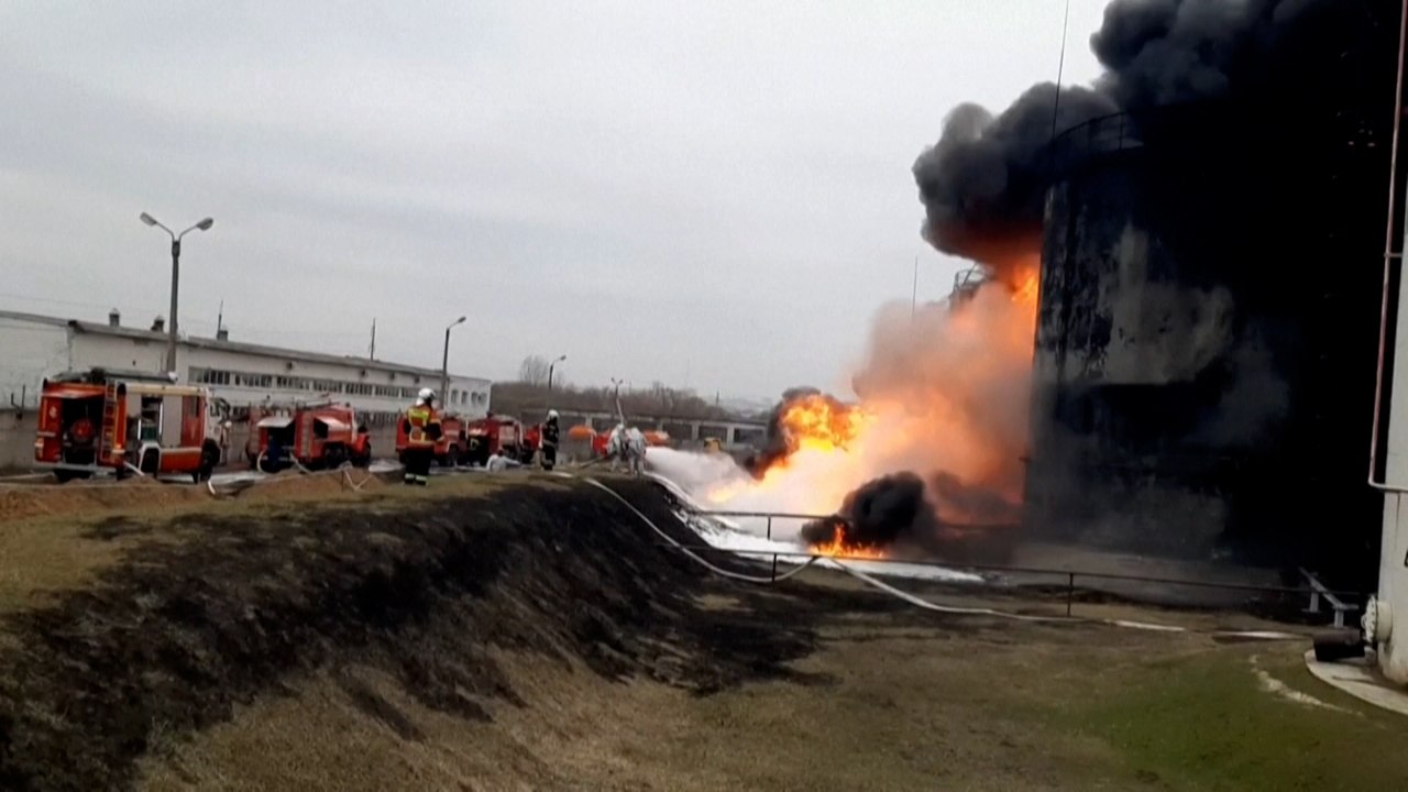 Ukrainischer Angriff soll Treibstofflager in Russland in Brand gesetzt haben
