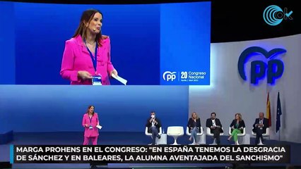 Marga Prohens en el Congreso: "En España tenemos la desgracia de Sánchez y en Baleares, la alumna aventajada del sanchismo"