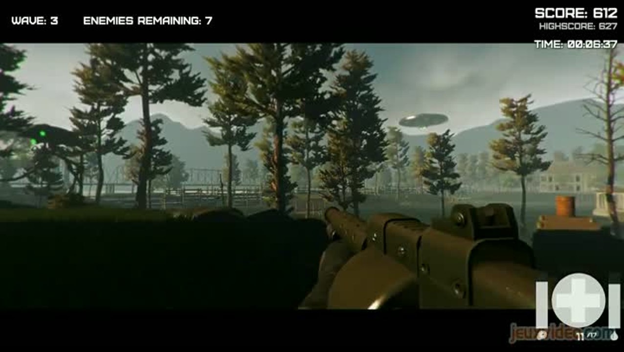 Resilience wave survival : gameplay entre zombies et extraterrestres