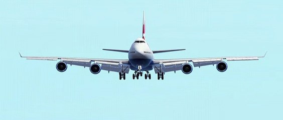 British Airways Boeing B747-436 landing on Runway 02C at Changi Airport