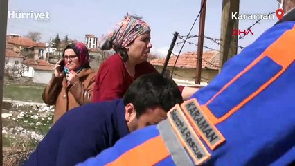 Çığlıklara koşup, 5 aylık bebeği alevlerin arasından çıkardı