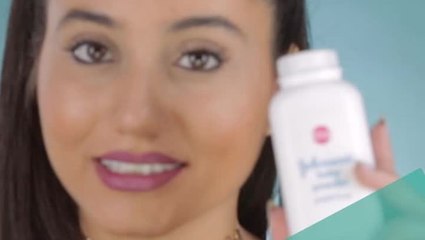 رموش كثيفة مع بودرة الأطفال