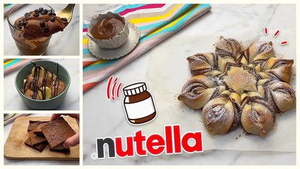 وصفات بالنوتيلا سهلة وسريعة