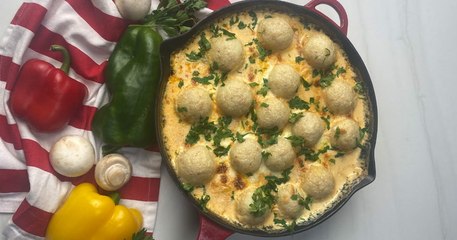 صينية كرات البطاطس بالدجاج الفاهيتا