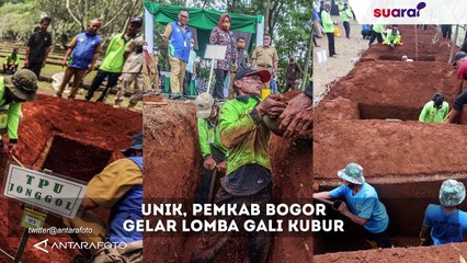 Kegiatan Unik Sambut Ramadan, Bupati Bogor Gelar Lomba Gali Kubur