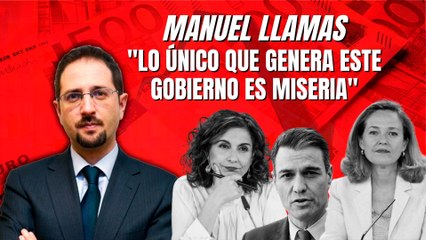 Manuel Llamas: “Lo único que genera este Gobierno es miseria, empobrecimiento y gasto público desbocado”