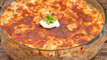 دجاج مفتت بالقشطة