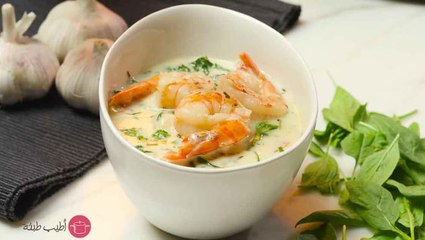 طريقة عمل الجمبري بالبشاميل بالصور