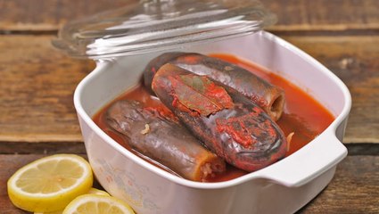 طريقة عمل الباذنجان المحشي