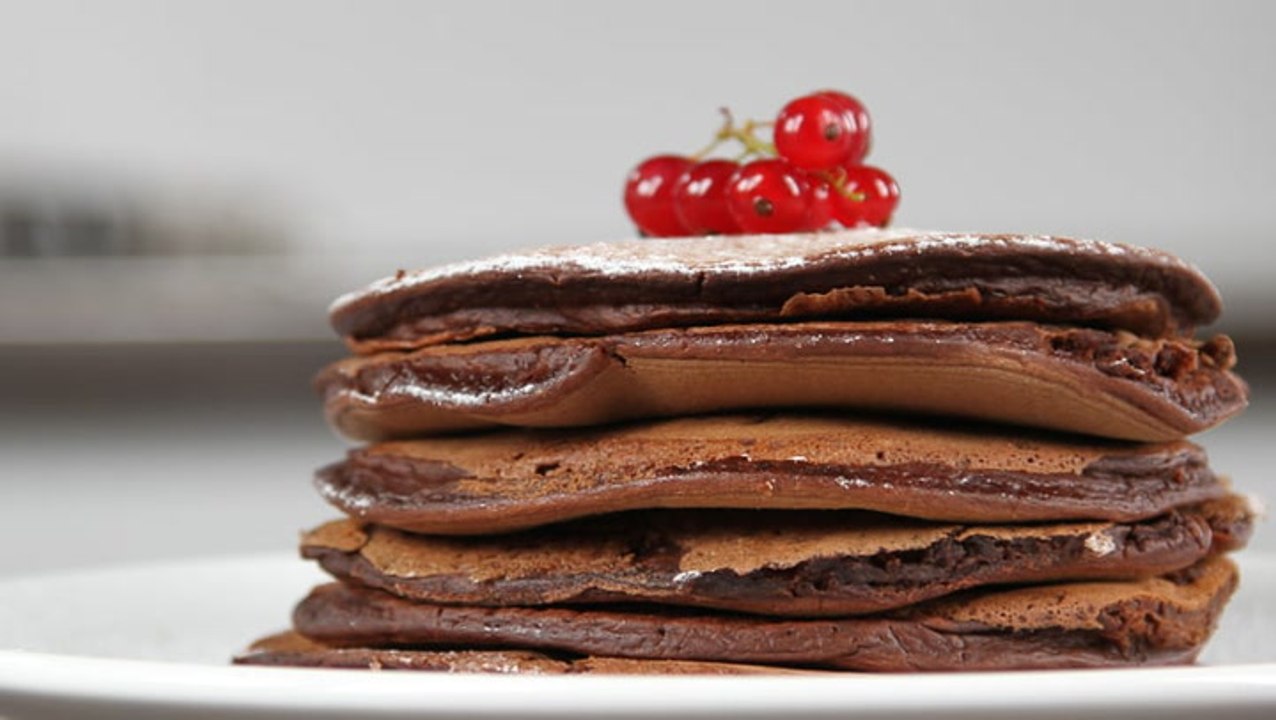 طريقة عمل البان كيك بالكاكاو بالصور