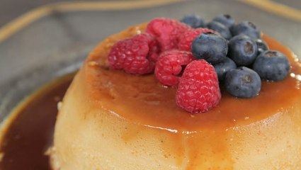 طريقة عمل كريم كراميل بالقشطة والفواكه