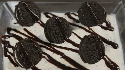 طريقة عمل حلى الاوريو والايس كريم